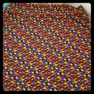 LuLaRoe Cassie Geometric Patterned Pencil Skirt Size XL